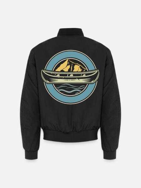 Kanu Kanut Kanutin Kanufahrer - Unisex Bomberjacke - Schwarz