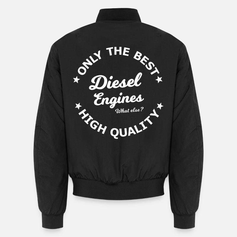 Diesel engines only - Unisex Bomber Jacket - black