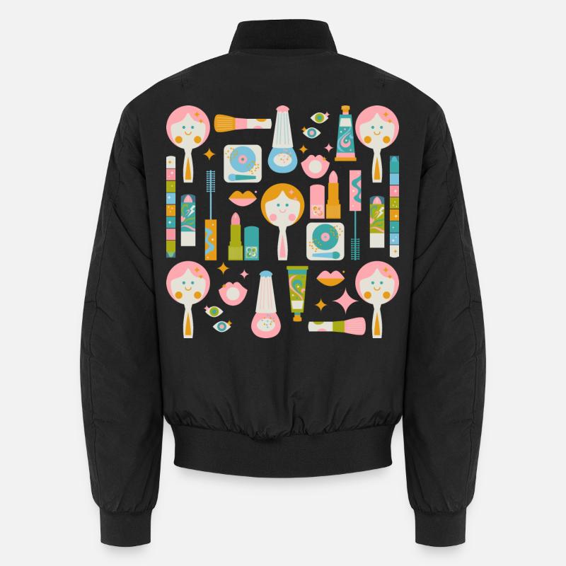 Disco Make Up Wiederbelebung Unisex Bomberjacke