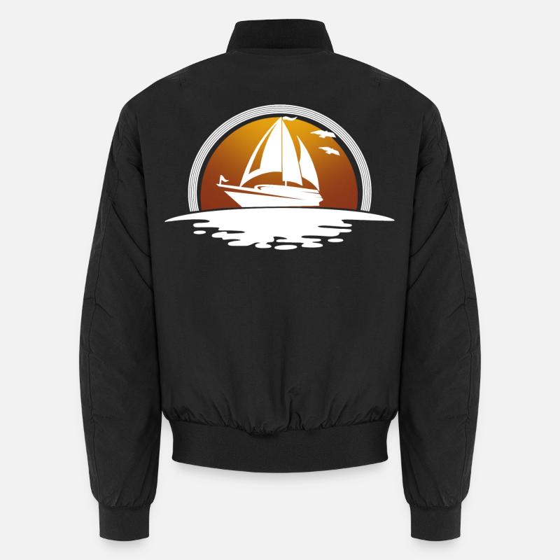 Sailboat Sailing Ship Sailing Sailor Unisex Bomber Jacket