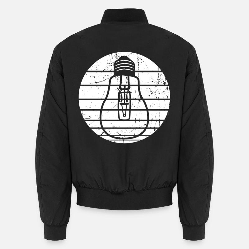 Lamp - Unisex Bomber Jacket - black