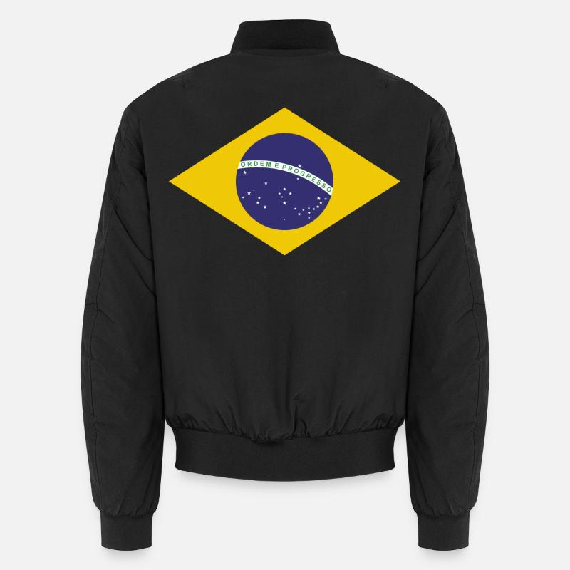 Drapeau de Brasilia - Bomber unisexe - noir