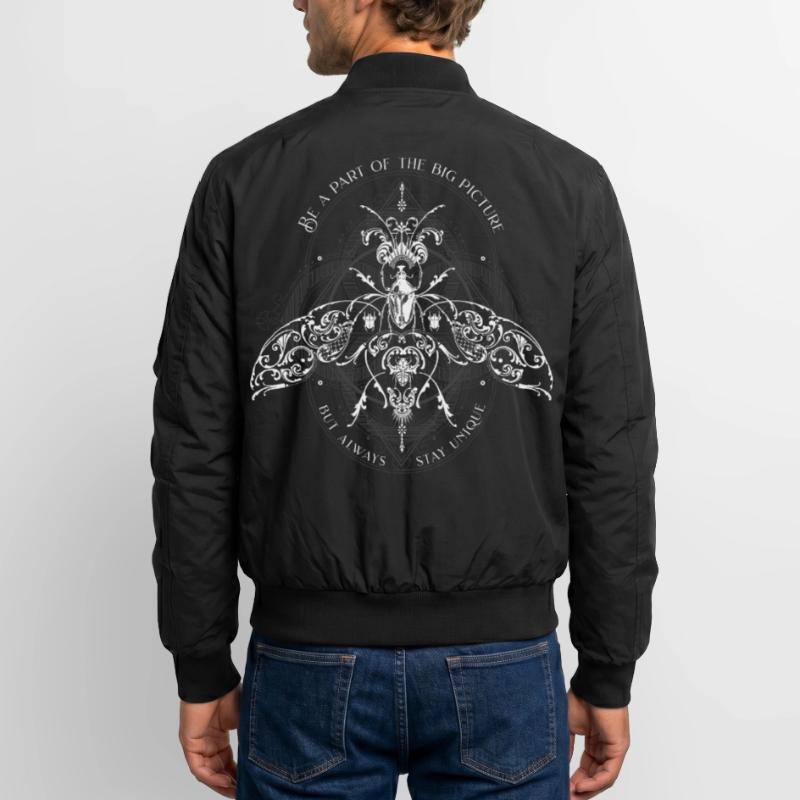 Insect Pattern Modèle d’insecte Psychédélique Bug Pattern Bomber unisexe