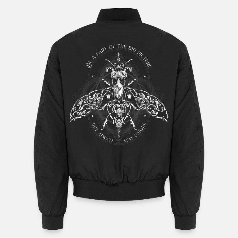 Insect Pattern Modèle d’insecte Psychédélique Bug Pattern Bomber unisexe