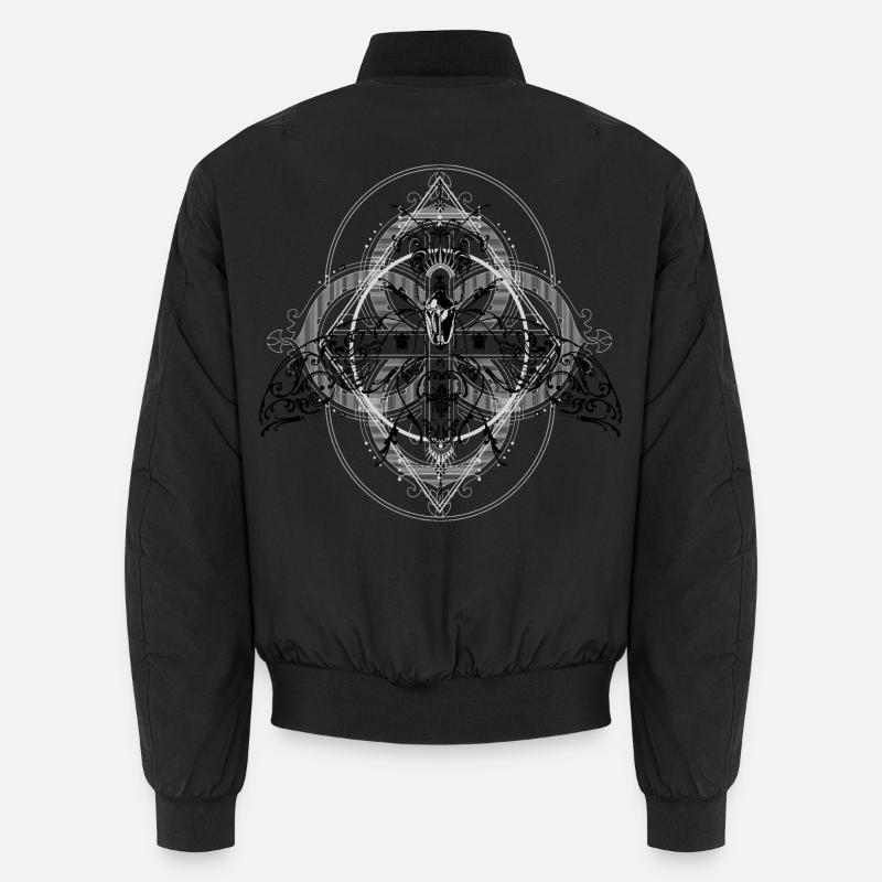 Geometrisch Psychodelisch Insekten Muster Pattern Unisex Bomberjacke