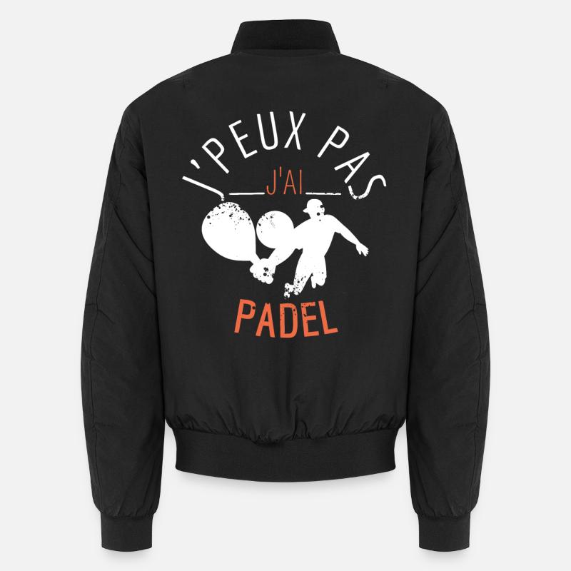 J'PEUX Pas J'ai PADEL - Bomber unisexe - noir