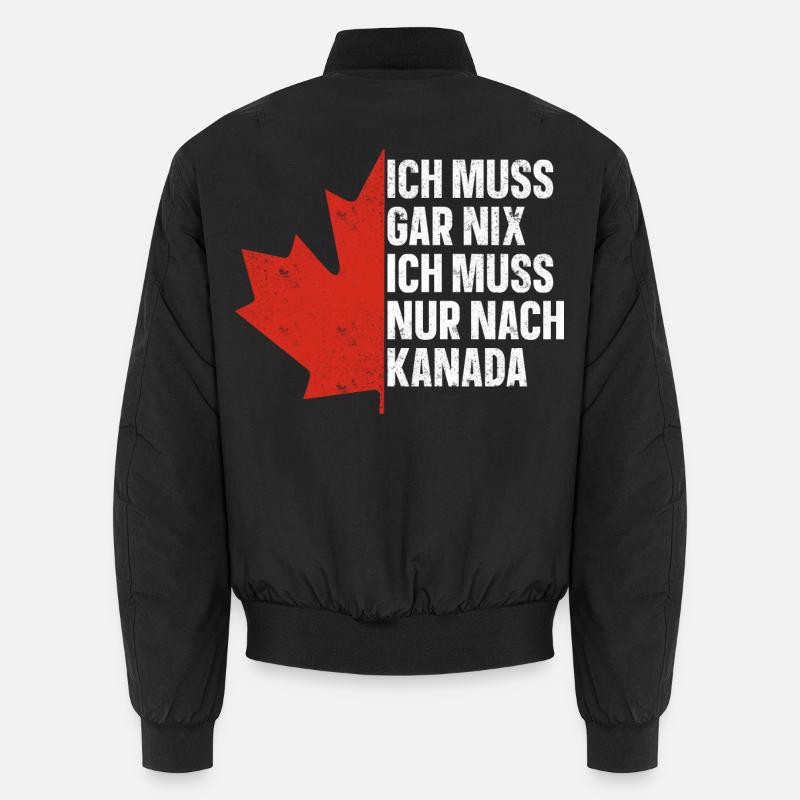 Kanada - Unisex Bomberjacke - Schwarz