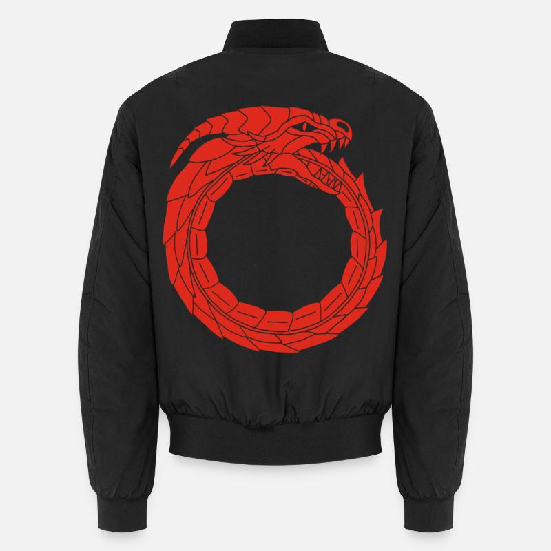 Dragon rouge dévoreur - Bomber unisexe - noir