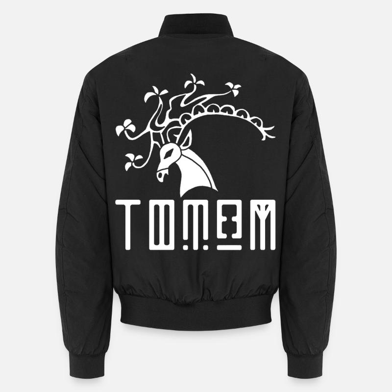 Weißhirschtier-Totem Unisex Bomberjacke