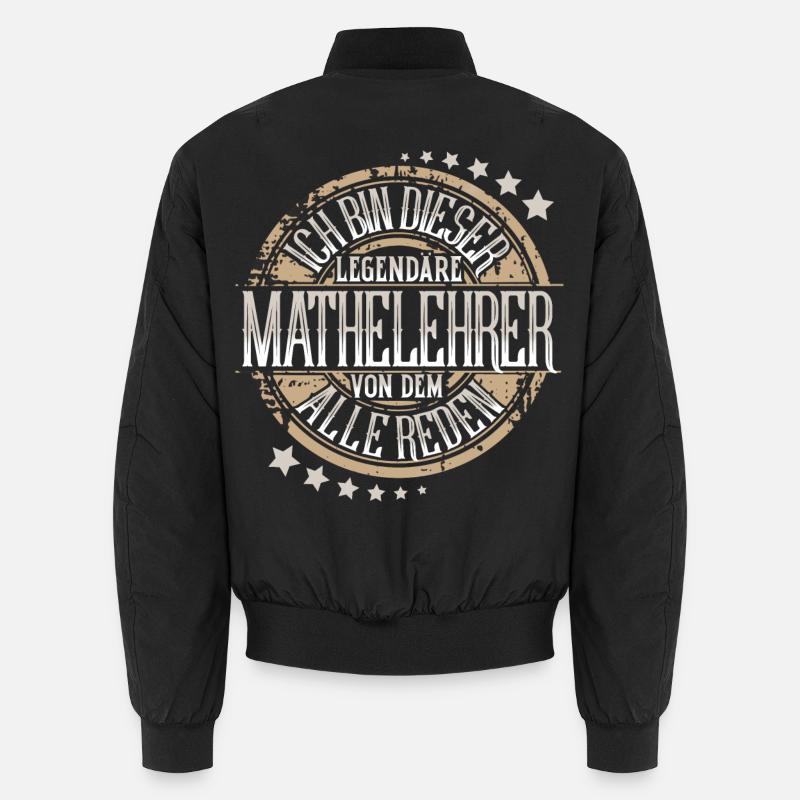 Mathelehrer - Unisex Bomberjacke - Schwarz
