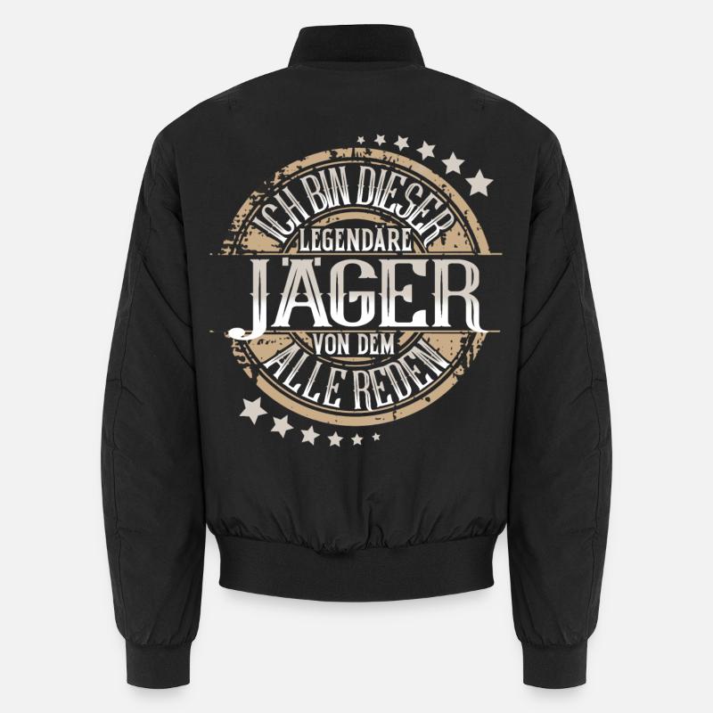 Jäger - Unisex Bomberjacke - Schwarz