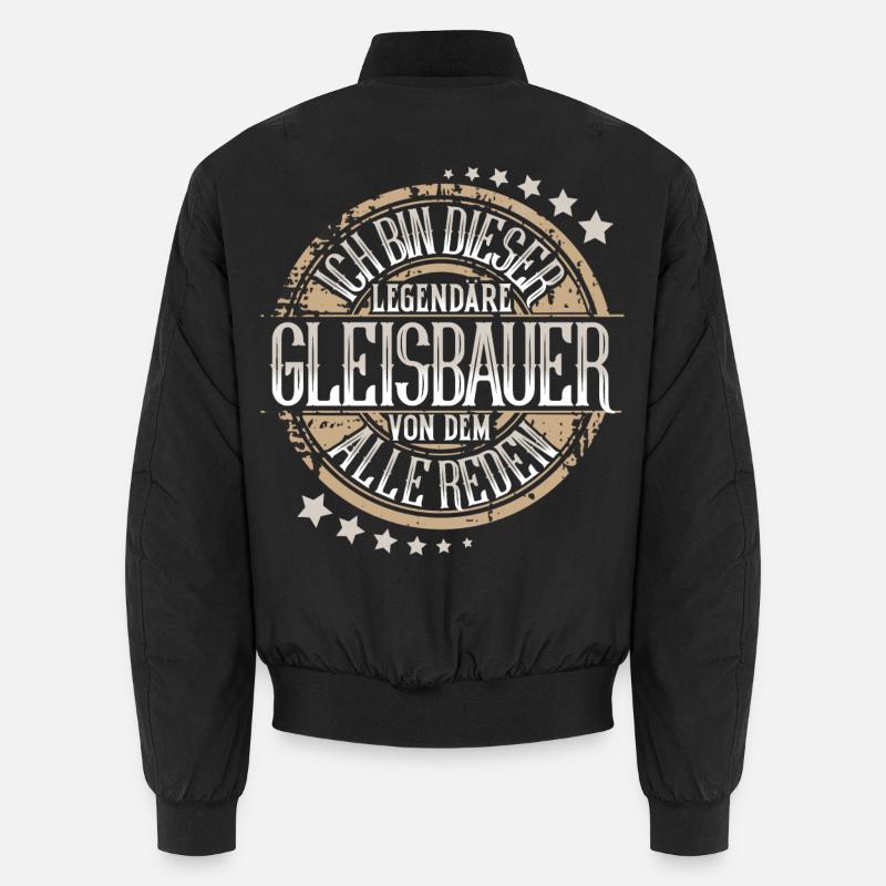 Gleisbauer - Unisex Bomberjacke - Schwarz