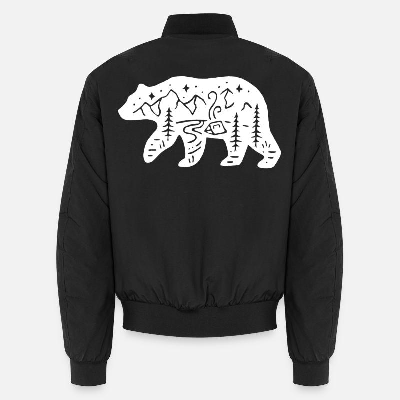 Natur Totem Eisbär Unisex Bomberjacke