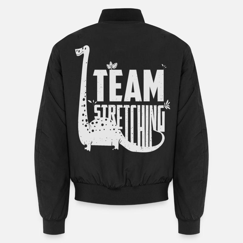 Dino Stretching Team - Unisex Bomberjacke - Schwarz