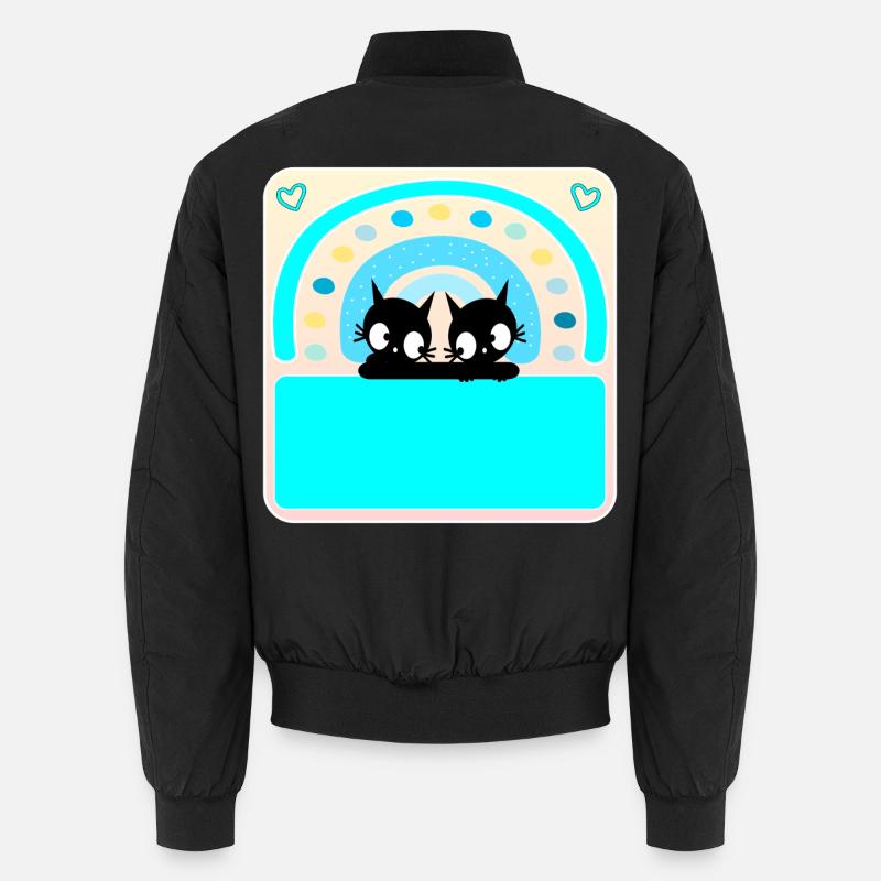 Badge de nom des chats Bomber unisexe