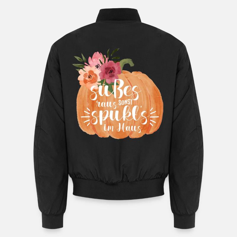 Halloween Süßes raus sonsts spukt's... Unisex Bomberjacke