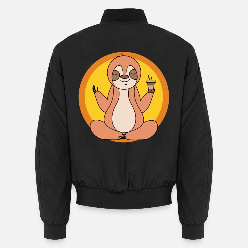Cool Chill Sloth Mammal Relax Vegetarian Unisex Bomber Jacket