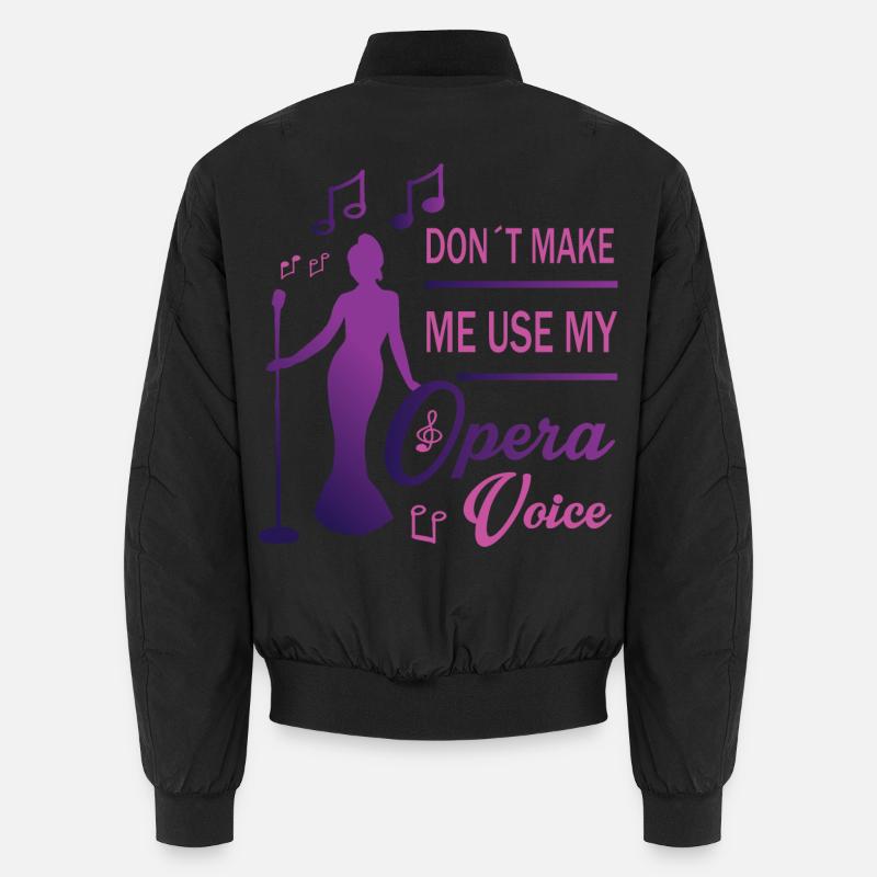 Loud voice - Unisex Bomber Jacket - black