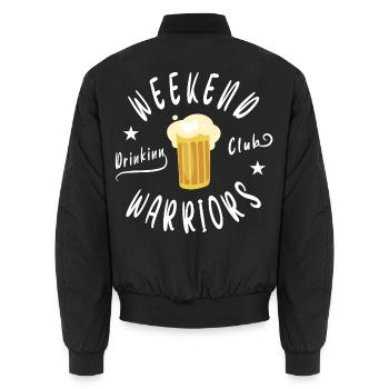 Club de bière du week-end - Bomber unisexe - noir - Dos - AI Model Male 185 light (185cm)