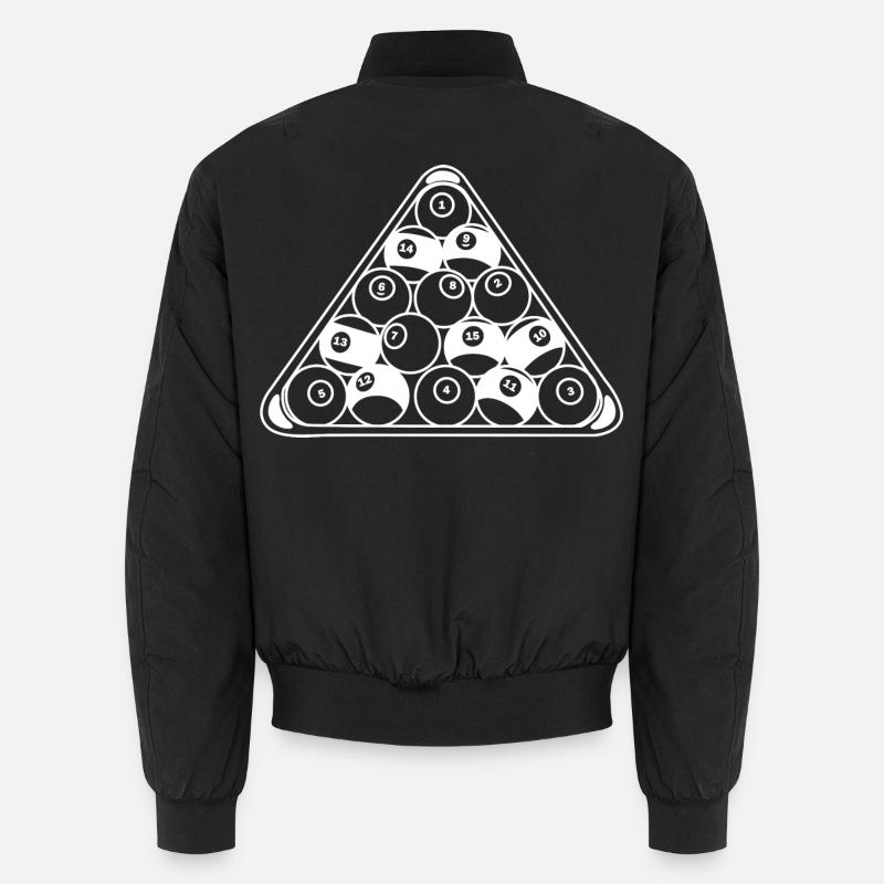 Billard Rack - Unisex Bomberjacke - Schwarz