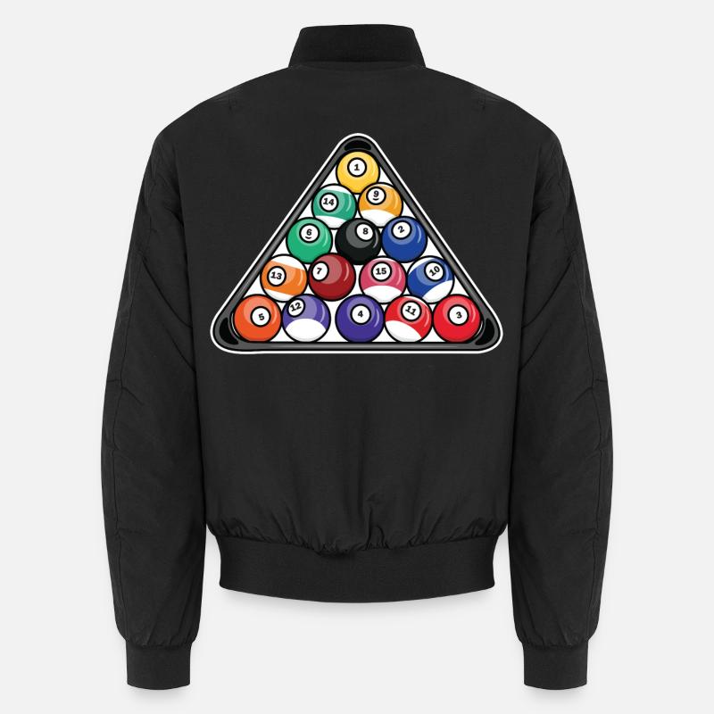 Billard Dreieck Unisex Bomberjacke