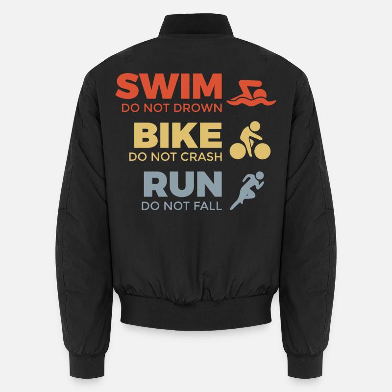Motivierender Triathlet Spruch Unisex Bomberjacke