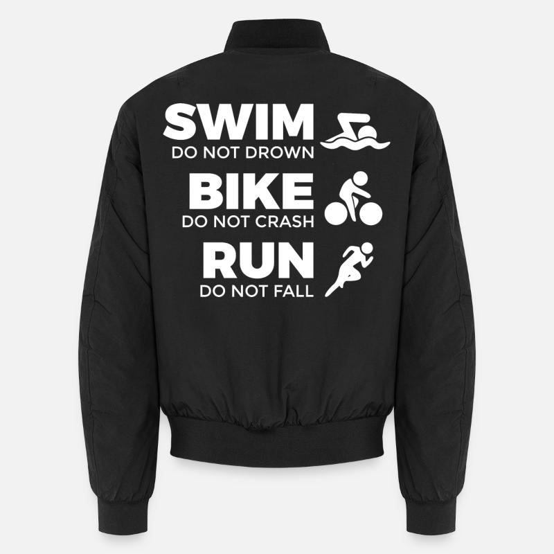 Motivation for triathletes Unisex Bomber Jacket
