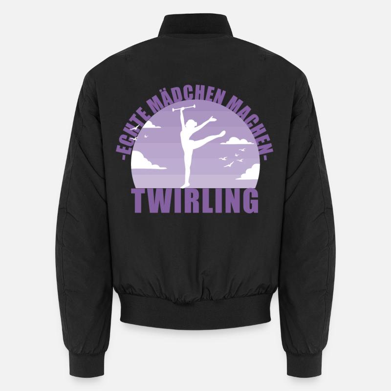 Echte Mädchen machen Twirling Unisex Bomberjacke