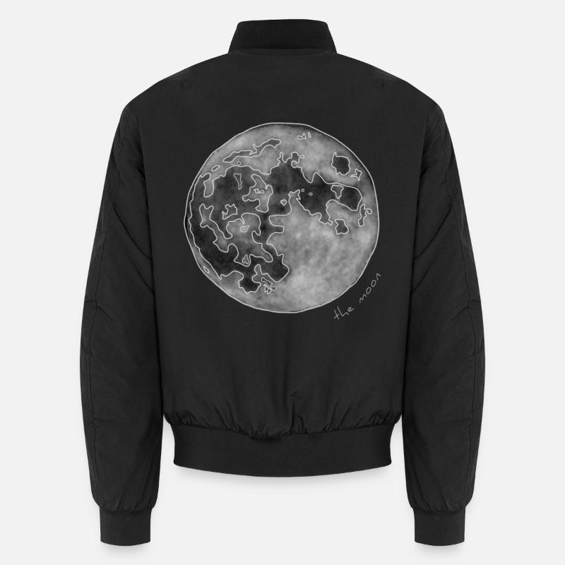 MOON - Unisex Bomber Jacket - black