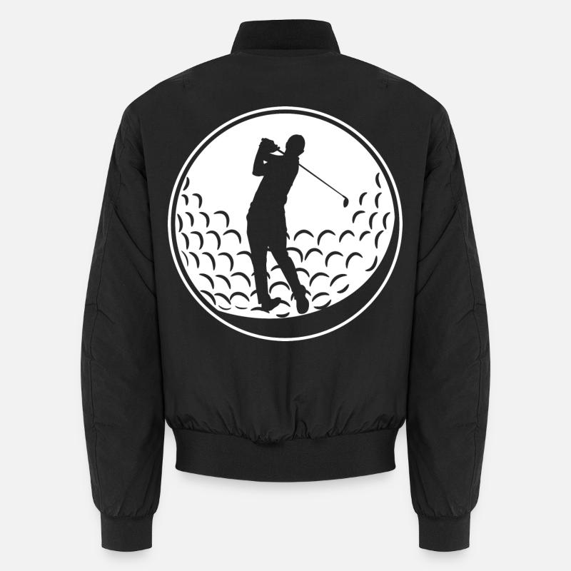 Balle de golf - Bomber unisexe - noir