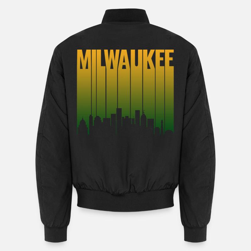 Milwaukee Skyline Gradient Unisex Bomberjacke