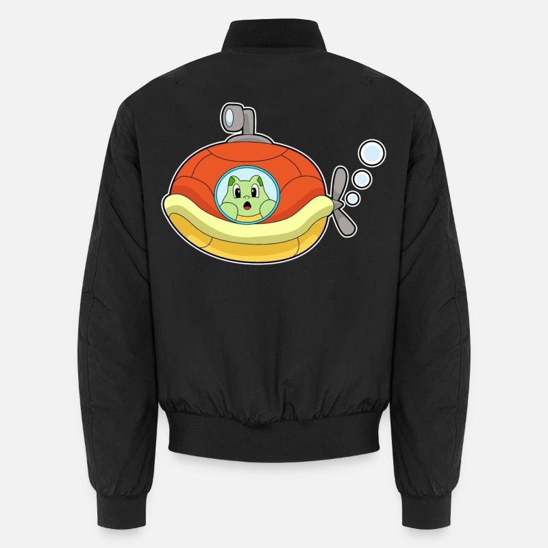 Schildkröte U-Boot - Unisex Bomberjacke - Schwarz