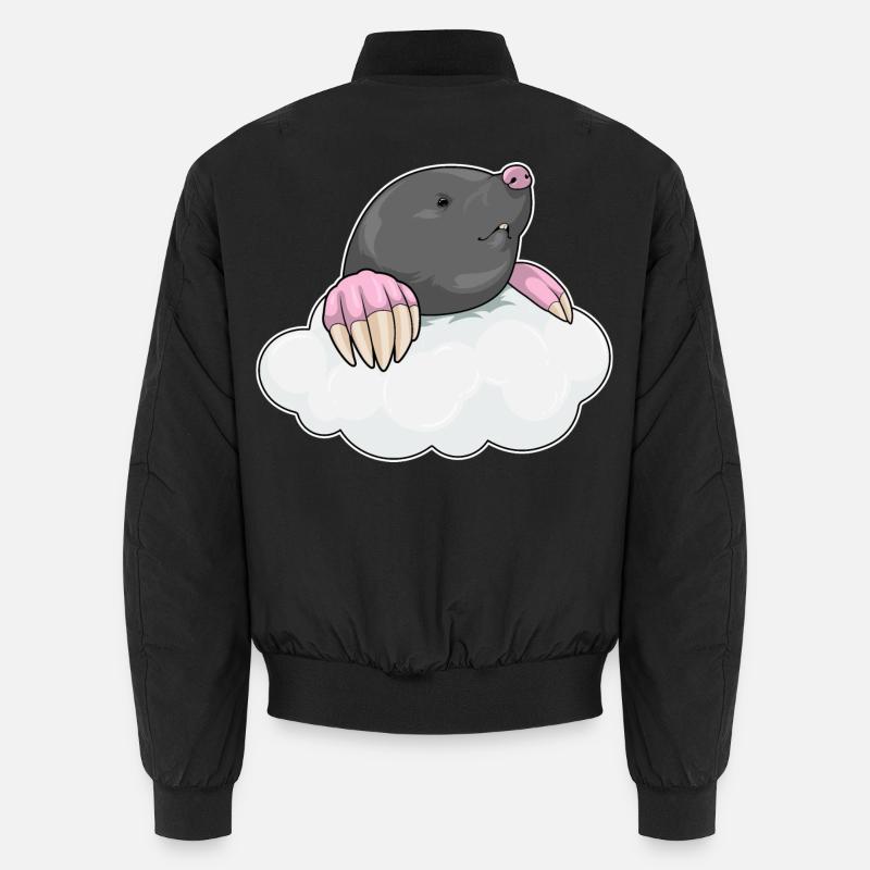 Mole clouds - Unisex Bomber Jacket - black
