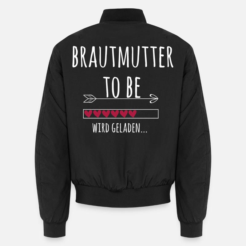 Brautmutter Ankündigung Hochzeit Verlobung Unisex Bomberjacke