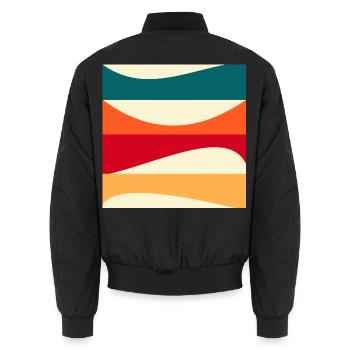 constructivisme - Bomber unisexe - noir - Dos - AI Model Male 185 light (185cm)