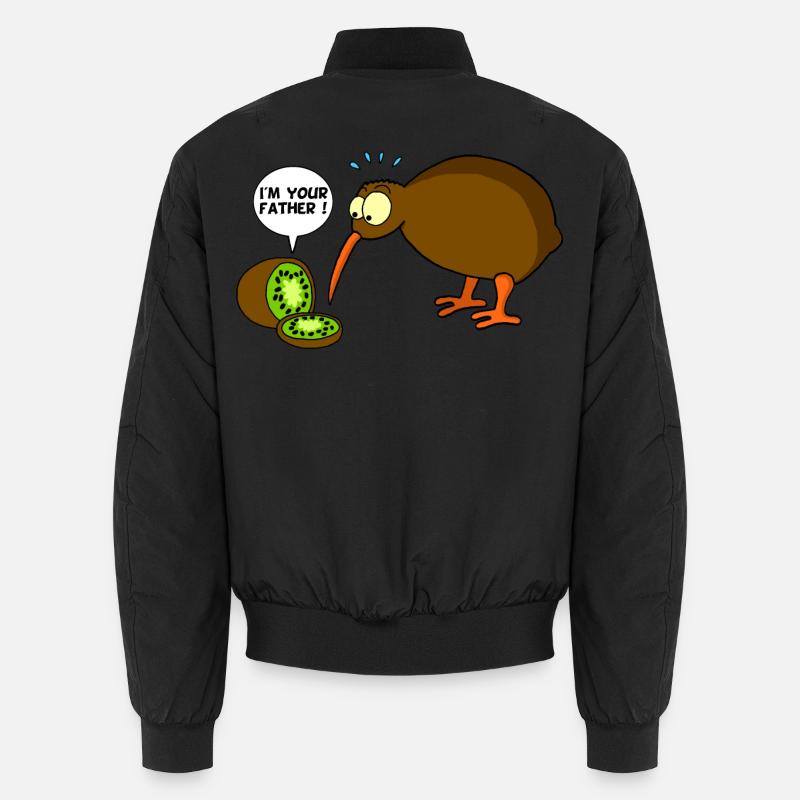 Kiwi vs. kiwi - Unisex Bomber Jacket - black