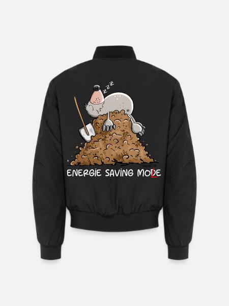 Fauler Maulwurf I Faulwurf Wortspiel I Chillen - Unisex Bomberjacke - Schwarz