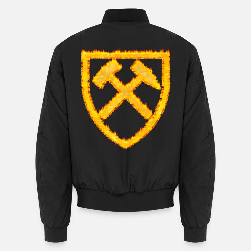 Hammer and Mallet Mining Coal Dortmund Unisex Bomber Jacket
