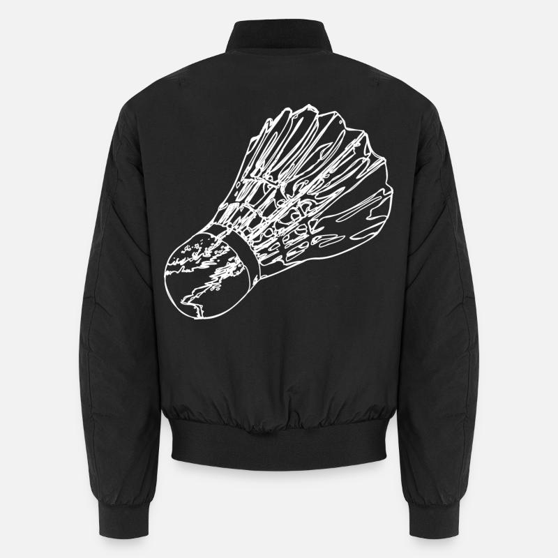 Badminton Badminton Sketch - Unisex Bomber Jacket - black