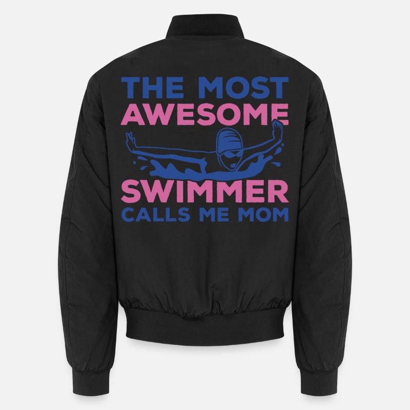 Schwimmer Mutter Unisex Bomberjacke
