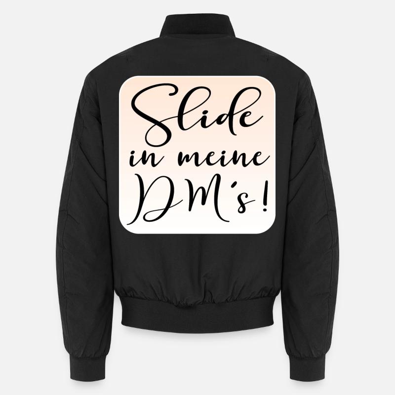FLIRTEN - Unisex Bomberjacke - Schwarz