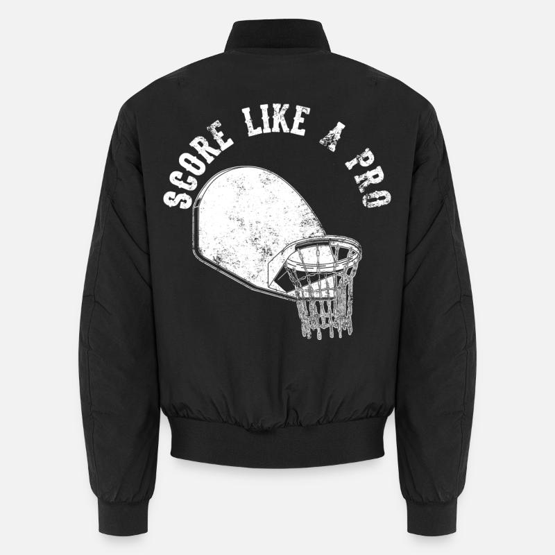 Basketballer Spruch - Unisex Bomberjacke - Schwarz