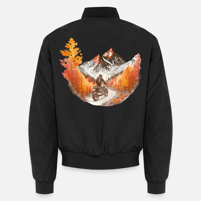 Motorcycle Mountains / Motorcyclists Unisex Bomber Jacket