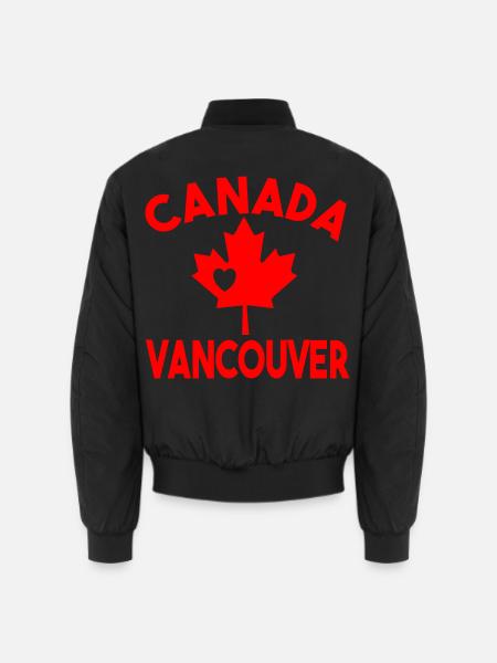 Kanada Vancouver - Unisex Bomberjacke - Schwarz