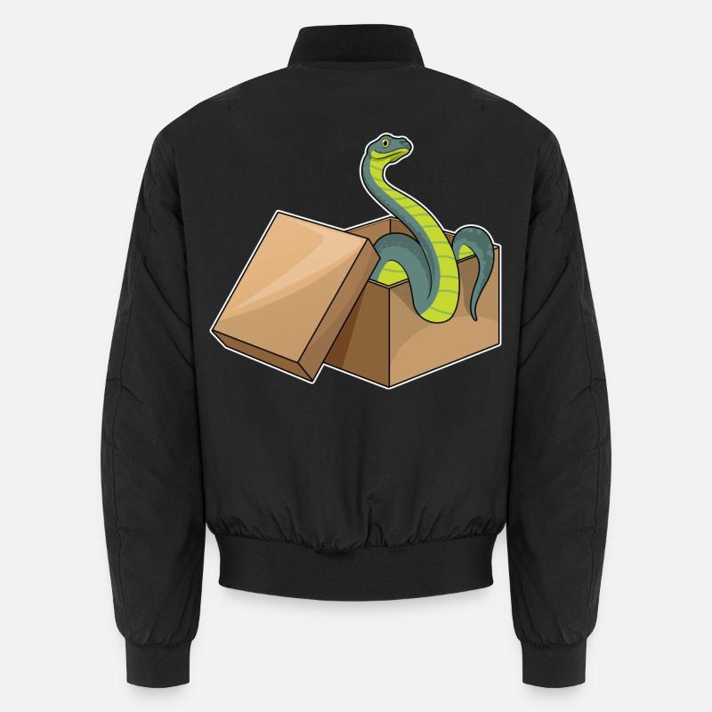Snake Box - Unisex Bomber Jacket - black