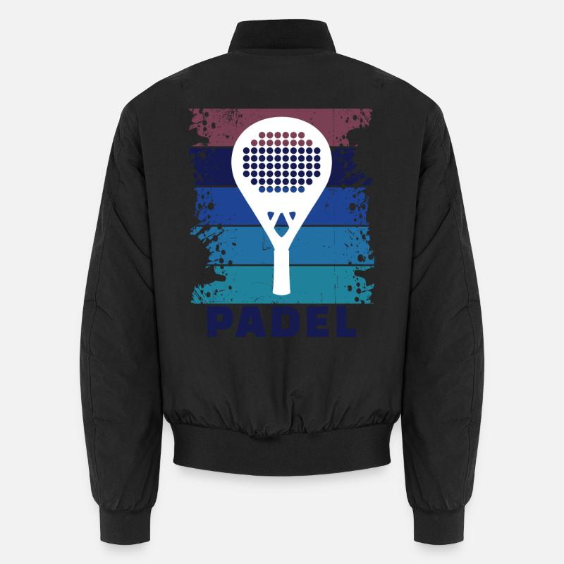 Padel Padel Racket Setback Sport Saying Unisex Bomber Jacket