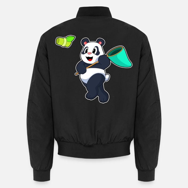 Panda Landing Net Bambou - Bomber unisexe - noir