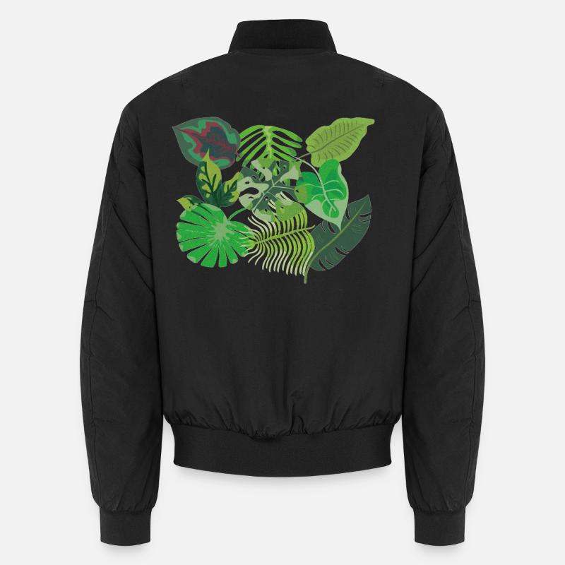 Feuilles de style jungle vert tropical Bomber unisexe