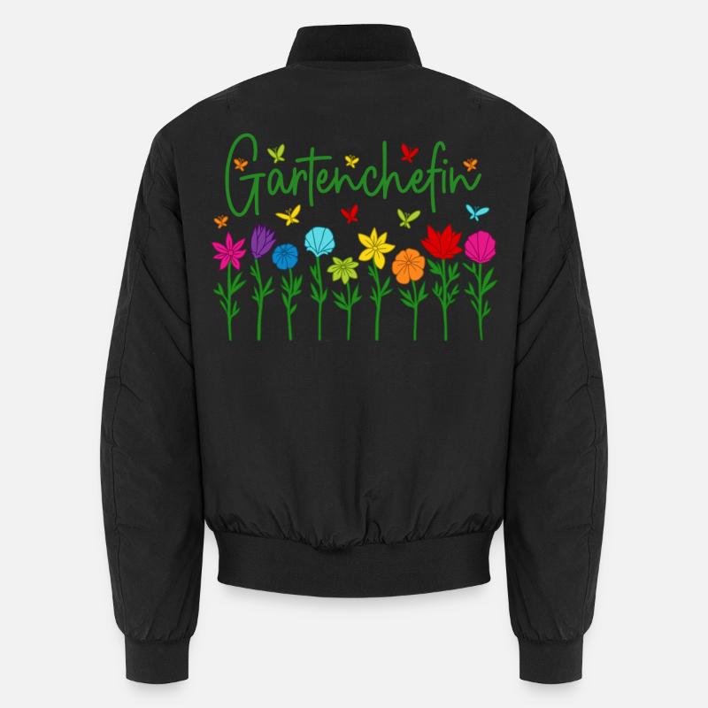 Garten Chefin Blumen Gartenarbeit Gartenchefin Unisex Bomberjacke