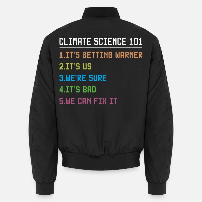 Science March Earth Day Climate Change Scientists Unisex Bomberjacke
